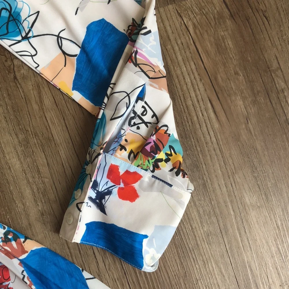 MARELLA longsleeved print dress - Picture 3 of 10